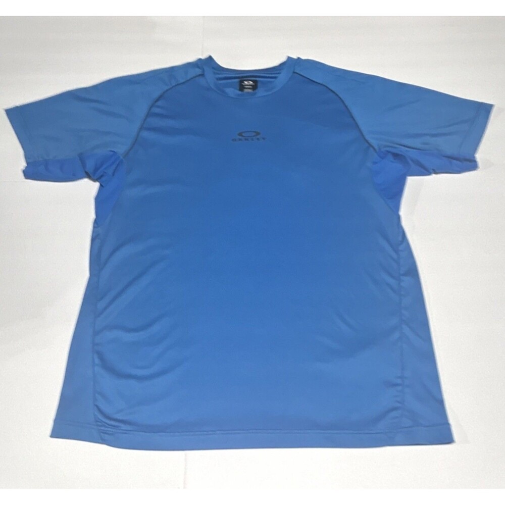 Oakley Hydrolix Men’s L Blue Short Sleeve Crew Neck Performance Fit Logo Tee